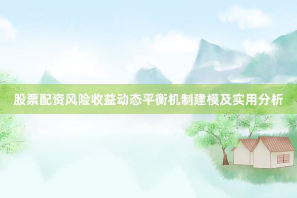 股票配资风险收益动态平衡机制建模及实用分析